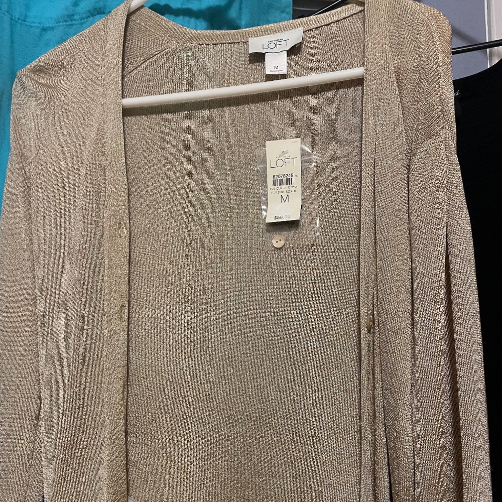 Loft Gold Sleeve cardigan